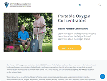 Tablet Screenshot of oxygenconcentratorinc.com